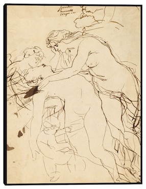 Cuadro decorativo Venus lamentando a Adonis (c. 1608-1612) técnica mixta Cuadros Jr