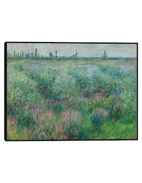 Cuadro decorativo Orillas del Sena cerca de Vétheuil (1881) técnica mixta Cuadros Jr Campos