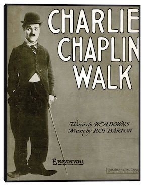 Cuadro decorativo Paseo de Charlie Chaplin (1915) técnica mixta Cuadros Jr