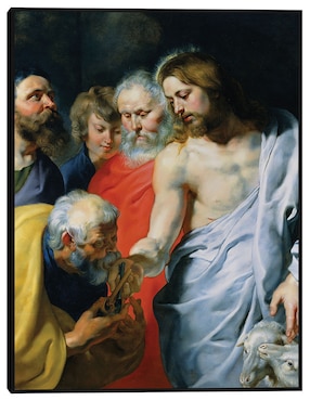 Cuadro decorativo El encargo de Cristo a Pedro (c. 1616) técnica mixta Cuadros Jr Figuras Celestiales
