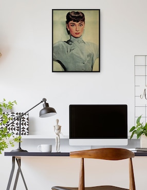 Cuadro decorativo Audrey Hepburn, 1953 técnica mixta Cuadros Jr Retratos