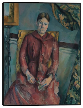 Cuadro decorativo Señora Cézanne técnica mixta Cuadros Jr Retratos