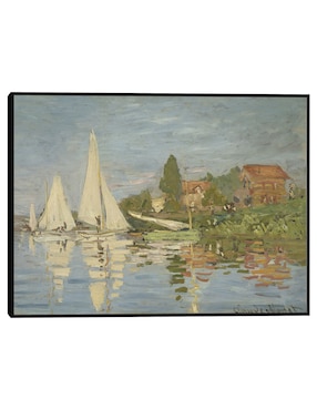 Cuadro decorativo Regatas en Argenteuil (hacia 1872) técnica mixta Cuadros Jr Navegación
