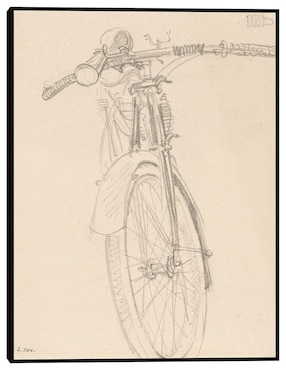 Cuadro decorativo Motocicleta (1918) técnica mixta Cuadros Jr Objetos