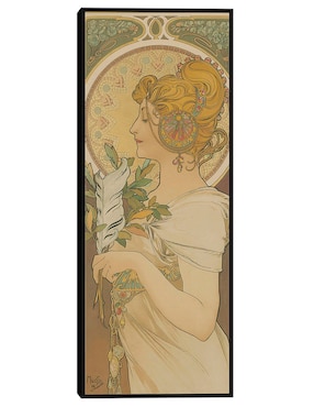 Cuadro decorativo La pluma (1899) técnica mixta Cuadros Jr Obras