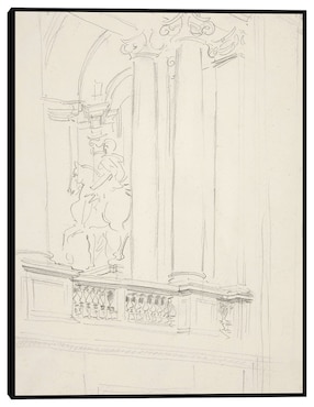 Cuadro decorativo Interior (hacia 1906) técnica mixta Cuadros Jr Siluetas