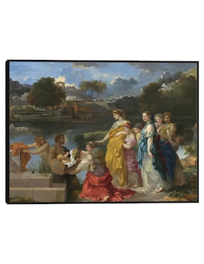Cuadro decorativo El Hallazgo De Moisés C. 1655/1660 técnica mixta Cuadros Jr Figuras Celestiales