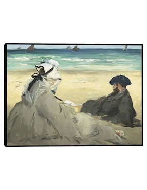 Cuadro decorativo En La Playa (1873) técnica mixta Cuadros Jr Viticultura