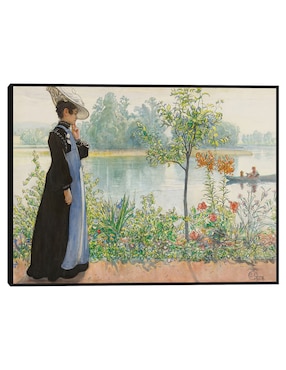 Cuadro decorativo Karin Por La Orilla técnica mixta Cuadros Jr Lagos