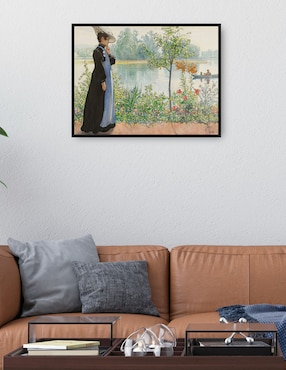 Cuadro decorativo Karin Por La Orilla técnica mixta Cuadros Jr Lagos