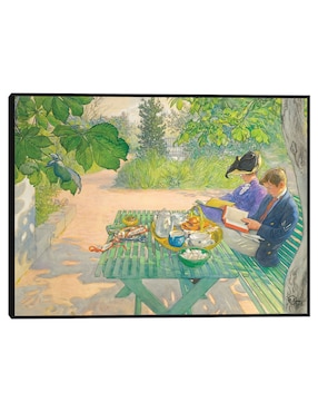 Cuadro decorativo Lectura Navideña (1916) técnica mixta Cuadros Jr Gente
