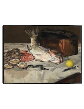 Cuadro decorativo Pez (Naturaleza Muerta) (1864) técnica mixta Cuadros Jr Caminos