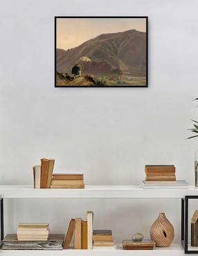 Cuadro decorativo Vista De Bolzano Con Un Pintor técnica mixta Cuadros Jr Caminos