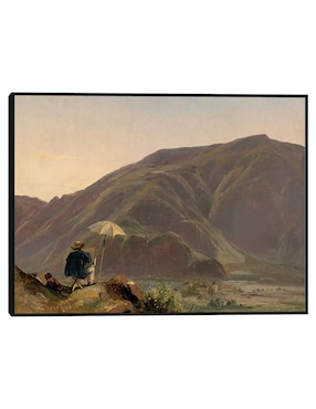 Cuadro decorativo Vista De Bolzano Con Un Pintor técnica mixta Cuadros Jr Caminos