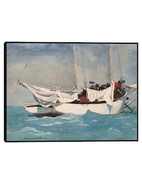 Cuadro decorativo Key West, Acarreando Anclas (1903) técnica mixta Cuadros Jr Playas