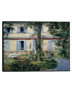 Cuadro decorativo La Casa De Rueil (1882) técnica mixta Cuadros Jr Campos