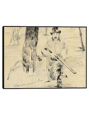 Cuadro decorativo Pertuiset, El Cazador De Leones (1881) técnica mixta Cuadros Jr Inspiración