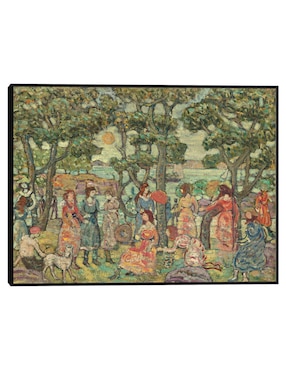 Cuadro decorativo Paisaje Con Figuras, 1921 técnica mixta Cuadros Jr Bosques