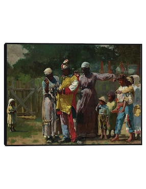 Cuadro decorativo Vestirse Para El Carnaval (1877) técnica mixta Cuadros Jr Motañas