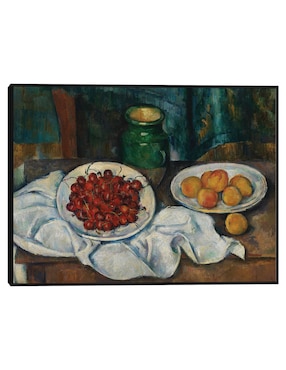 Cuadro decorativo Naturaleza Muerta Con Cerezas Y Melocotones (1885-1887) técnica mixta Cuadros Jr Obras