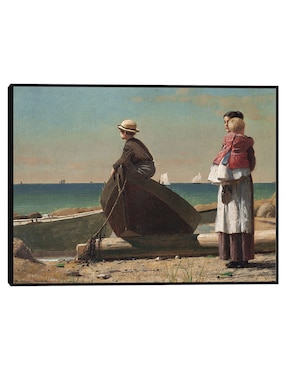 Cuadro decorativo Peligro (1883-1887) técnica mixta Cuadros Jr Campos
