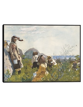 Cuadro decorativo Niños Vadeando (1873) técnica mixta Cuadros Jr Gente