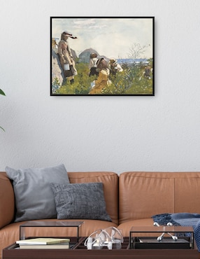 Cuadro decorativo Niños Vadeando (1873) técnica mixta Cuadros Jr Gente