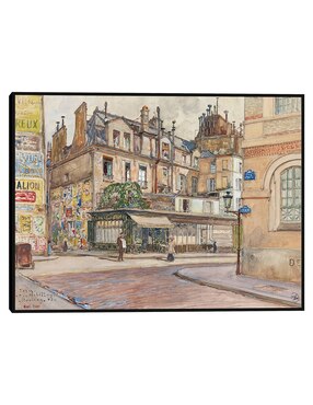 Cuadro decorativo Calle Hermel En Montmartre (1899) técnica mixta Cuadros Jr Puentes