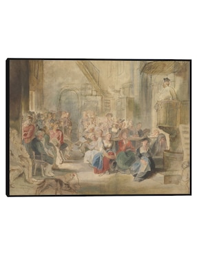 Cuadro decorativo Expulsión Del Jardín Del Edén (1620) técnica mixta Cuadros Jr Ríos