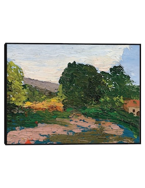 Cuadro decorativo Lavandera Blanca técnica mixta Cuadros Jr Obras