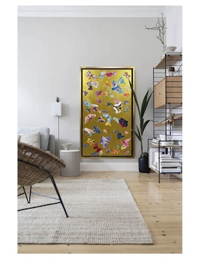 Pintura Alas de oro técnica acrílico Lune Art Gallery Mariposas