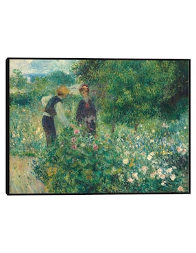 Cuadro decorativo Recogiendo flores técnica mixta Cuadros Jr Campos