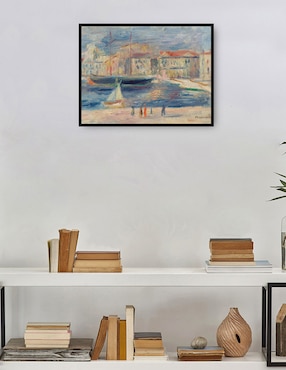 Cuadro decorativo El puerto de Saint-Tropez técnica mixta Cuadros Jr Playas