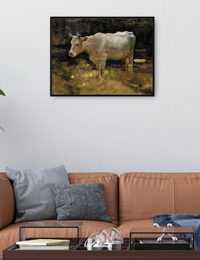 Cuadro decorativo Estudio de una vaca en un prado. técnica mixta Cuadros Jr Animales Domésticos
