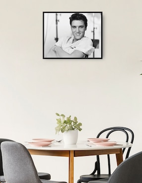 Cuadro decorativo Elvis Presley1958 técnica mixta Cuadros Jr Famosos