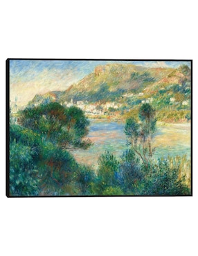 Cuadro decorativo Vista de Montecarlo desde Cap Martin técnica mixta Cuadros Jr Lagos