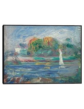 Cuadro decorativo El río azul técnica mixta Cuadros Jr Ríos