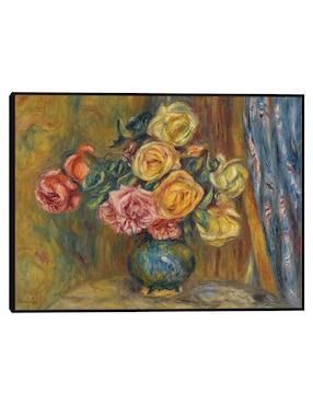 Cuadro decorativo Las rosas al Rideau Bleu (1912) técnica mixta Cuadros Jr Floreros