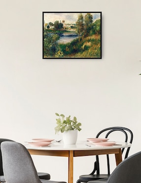 Cuadro decorativo Paisaje en Vetheuil técnica mixta Cuadros Jr Lagos