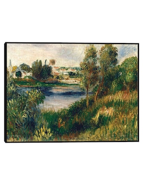 Cuadro decorativo Paisaje en Vetheuil técnica mixta Cuadros Jr Lagos