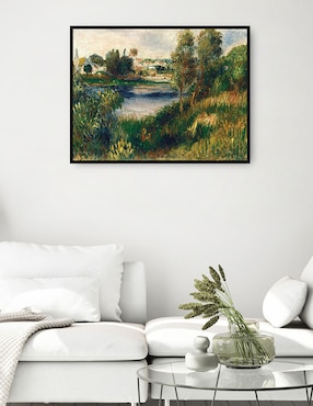 Cuadro decorativo Paisaje en Vetheuil técnica mixta Cuadros Jr Lagos