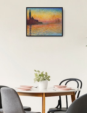 Cuadro decorativo Atardecer en Venecia técnica mixta Cuadros Jr Crepúsculo