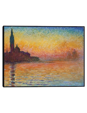 Cuadro decorativo Atardecer en Venecia técnica mixta Cuadros Jr Crepúsculo