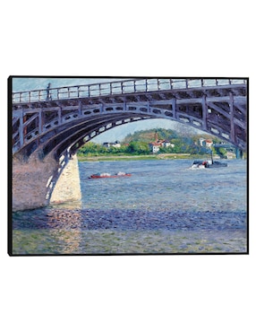 Cuadro decorativo El puente Argenteuil y el Sena (hacia 1883) técnica mixta Cuadros Jr Puentes