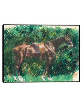 Cuadro decorativo Un caballo técnica mixta Cuadros Jr Animales Domésticos
