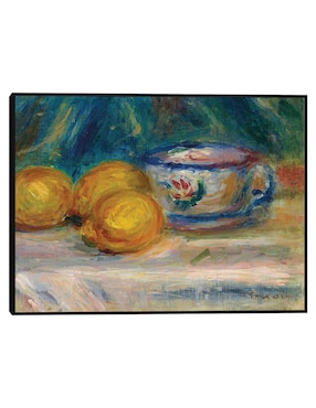 Cuadro decorativo Naturaleza muerta, tres limones y una copa (hacia 1895) técnica mixta Cuadros Jr Obras
