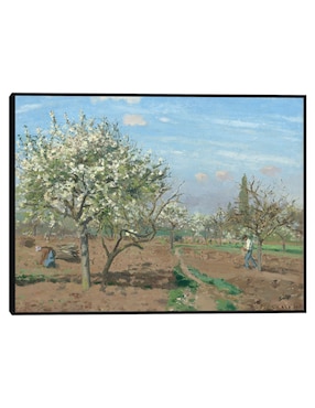 Cuadro decorativo Huerto en flor Louveciennes técnica mixta Cuadros Jr Primavera