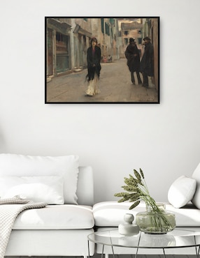 Cuadro decorativo Calle en Venecia técnica mixta Cuadros Jr Lugares