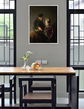 Cuadro decorativo Un Joven Erudito Y Su Tutor (Alrededor De 1629-1630) técnica mixta Cuadros Jr Fotografía