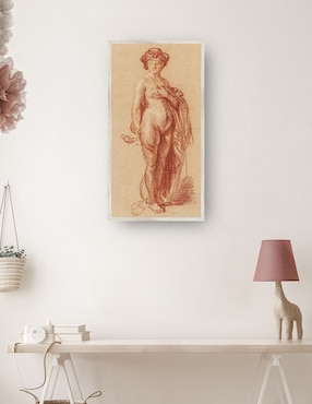 Cuadro decorativo Mujer Desnuda Con Serpiente (1637) técnica mixta Cuadros Jr Fotografía